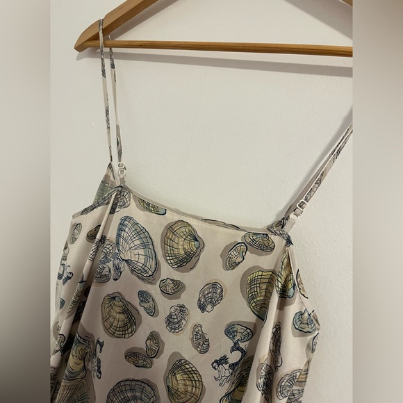 Eloise seashell and mermaid silk slip dress, Anthropologie. - Picture 5 of 5